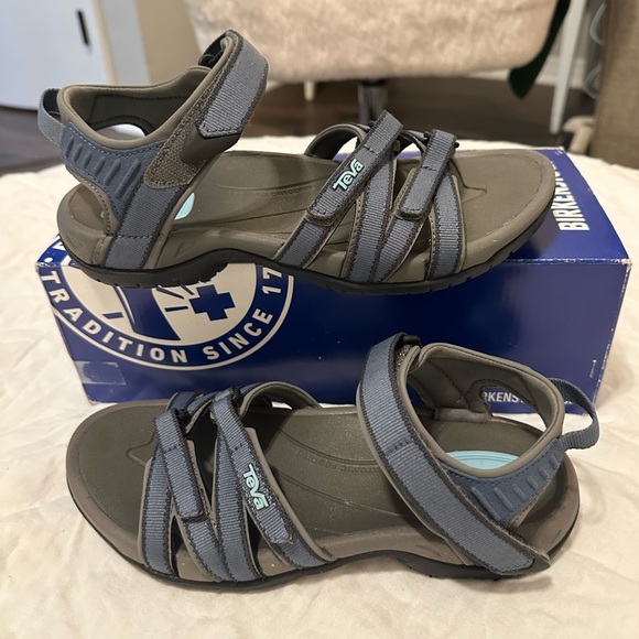 Teva Tirra sandals Bering blue hiking shoes women 7 outdoor Velcro strap navy - Picture 5 of 16